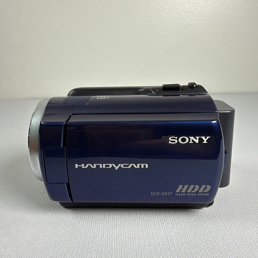 Sony Handycam DCR-SR47 Blue 60GB HDD Camcorder 60x Optical Zoom Carl Zeiss Lens
